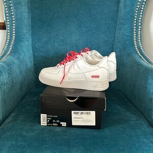 Supreme Air Force 1, White Sneakers, Man size 7